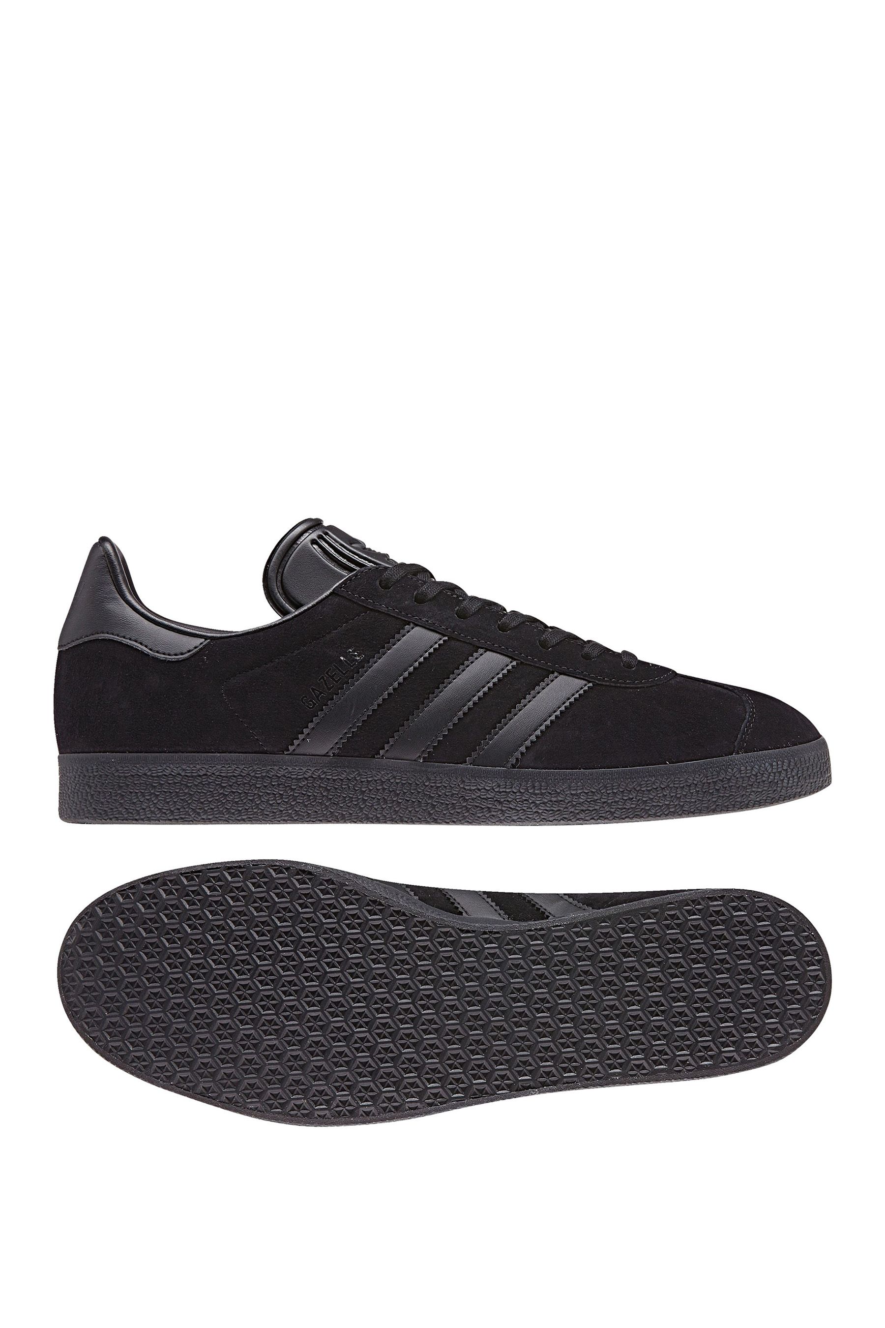 Buy adidas Originals Black/Black Gazelle Trainers from the Next UK