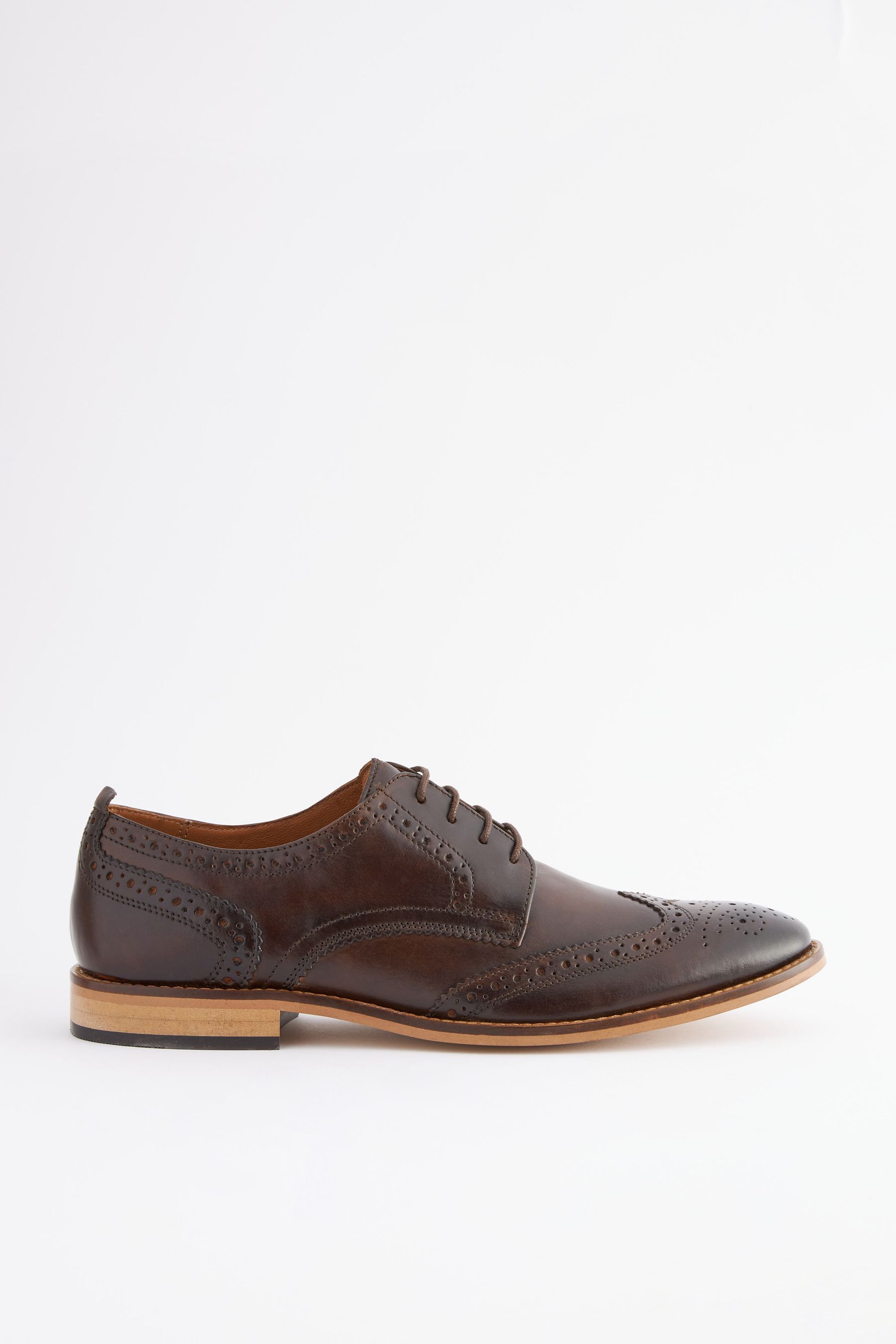 leather sports sole brogues