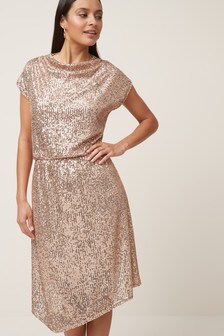 next gold sequin dress