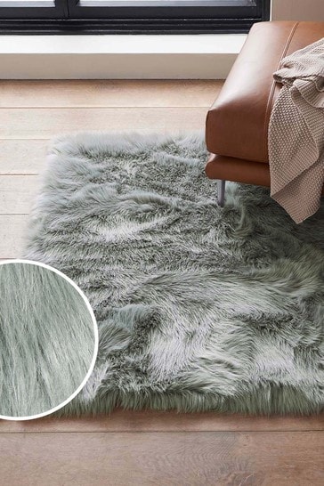 Grey Arctic Cosy Faux Fur Rug From, Fake Fur Rugs