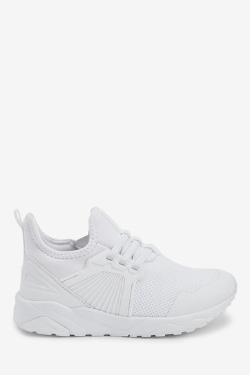 elastic lace trainers mens