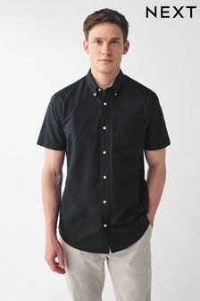 black and white short sleeve shirt