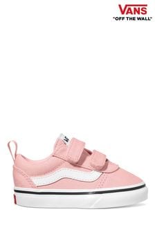 pink velcro vans