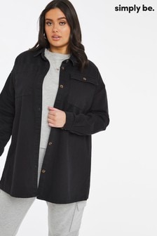 ladies black shacket