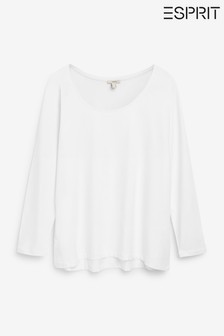 ga verder Bij elkaar passen Hilarisch Buy Women's Longsleeve Tops White Esprit from the Next UK online shop